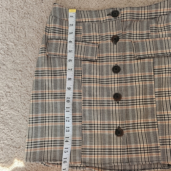 Urban Outfitters Size Small Plaid Button-Front Skirt - Picture 4 of 5